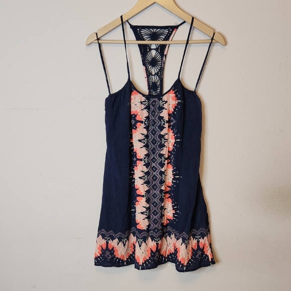 Aeropostale Dresses & Skirts - AEROPOSTALE Navy Pink Boho Sundress, size XS